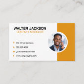 電話のビジネスマン |ビジネス企業のカード 名刺 (正面)