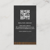 電話のビジネスマン |不動産実在代理業者 名刺 (裏面)