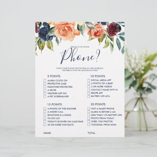 電話のフローラブライダルシャワーゲーム (スタンド正面)