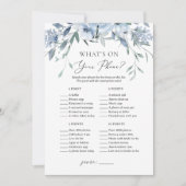 電話のフローラブライダルシャワーゲーム 招待状 (正面)