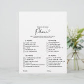 電話のブライダルシャワーゲームモダンの内容 (スタンド正面)