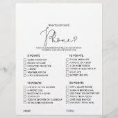 電話のブライダルシャワーゲーム素朴の内容 (正面)