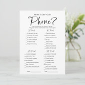 電話のブライダルシャワー 招待状 (スタンド正面)