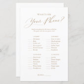 電話のミニマリストBaby Showerゲーム (正面/裏面)