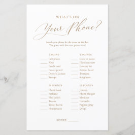 電話のミニマリストBaby Showerゲーム