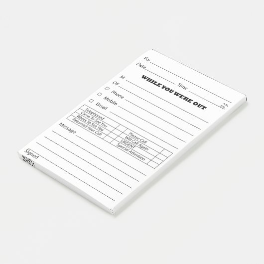 電話のメッセージのポストそれはあります ポストイット (アングル)