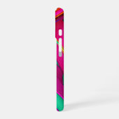 電話のモダン抽象デザイン iPhone 16ケース (左側面)