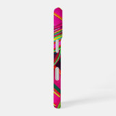 電話のモダン抽象デザイン iPhone 16ケース (右側面)