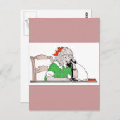 電話のヴィンテージ ポストカード (正面/裏面)