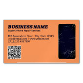 電話の修復QR マグネット名刺 (正面)