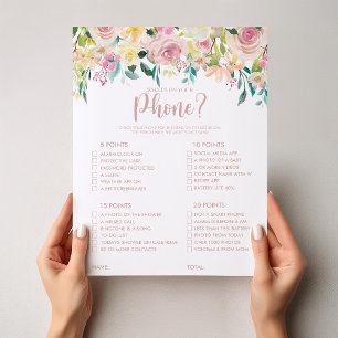 電話の内容バラ金ゴールドブライダルシャワーゲーム