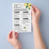 電話の内容Lemonsシャワーゲームカード チラシ (ハンドル)