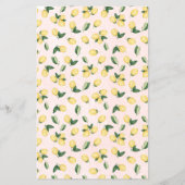 電話の内容Lemons Pink Showerゲームカード チラシ (裏面)