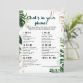 電話の内容Safari Baby Shower Game 招待状 (スタンド正面)