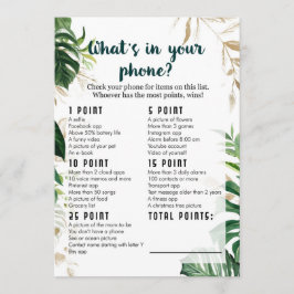 電話の内容Safari Baby Shower Game 招待状