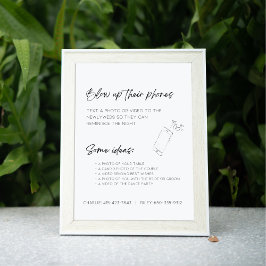 電話の吹写真のサインを編集結婚可能にする ポスター