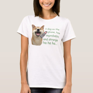 電話の犬 Tシャツ