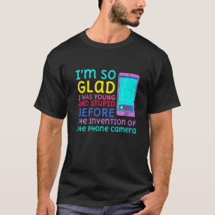 電話の発明の前に若くて愚かな Tシャツ
