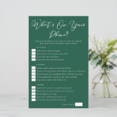 電話の緑のブライダルシャワーゲーム (スタンド正面)