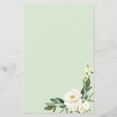 電話の緑の幾何学的なフローラFl チラシ (裏面)