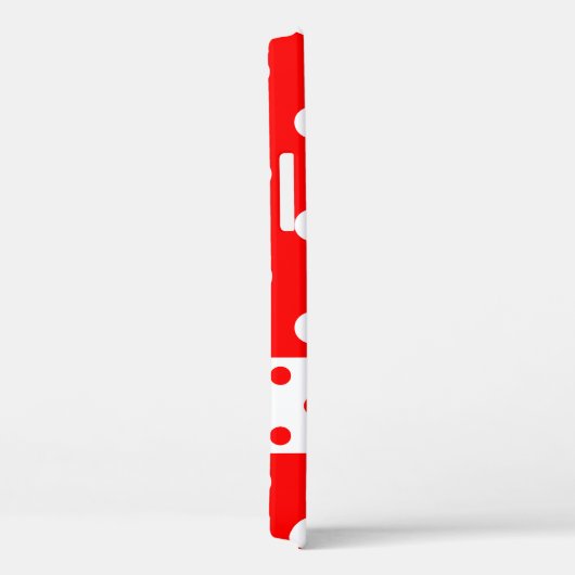 電話の表紙に私の名前、赤白の水玉模様 Case-Mate iPhoneケース (裏面 / 右)