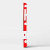 電話の表紙に私の名前、赤白の水玉模様 Case-Mate iPhoneケース (裏面 / 左)