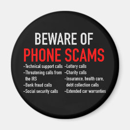 電話の詐欺に注意 – 詐欺の防止リスト マグネット