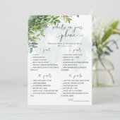 電話の赤ちゃんシャワーゲームとは 招待状 (スタンド正面)