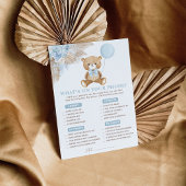 電話の赤ちゃんシャワーゲームカードの内容 招待状