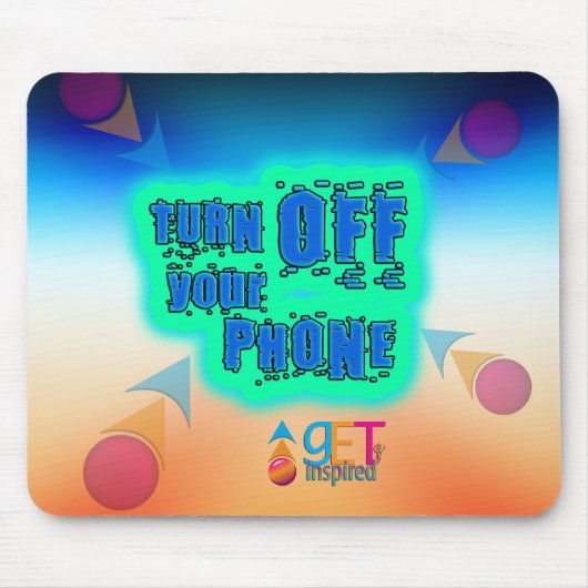 電話の電源を切る マウスパッド (正面)