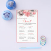 電話は何だ？ゲームカードフライヤー チラシ (シングル)