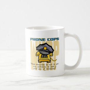 電話は…捕えます コーヒーマグカップ