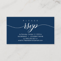 電話または電子メールによるウェディングRSVP