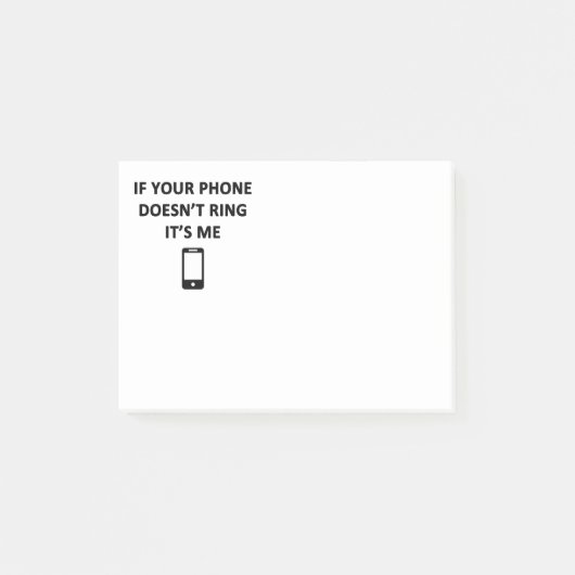 電話もしはリングや輪しない ポストイット (正面)