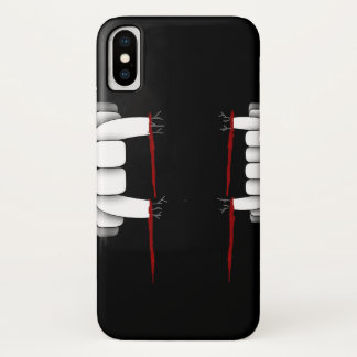電話をかむ iPhone X ケース
