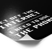 電話を使うために必要なインターネットから離れる フォトプリント (角)