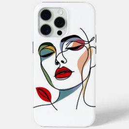 電話を女性の写真で覆う iPhone 15 PRO MAXケース