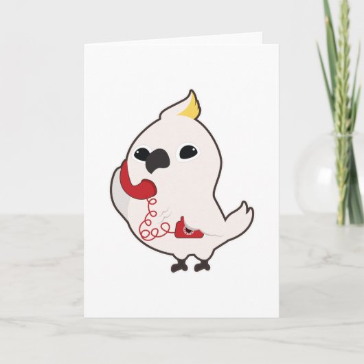 電話を持つパラオ、受話器 カード (正面)