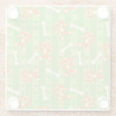 電話を搭載する背景 ガラスコースター (裏面)