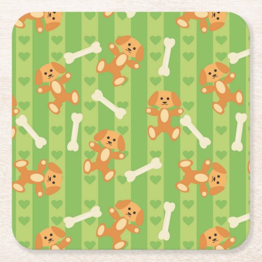 電話を搭載する背景 スクエアペーパーコースター (正面)