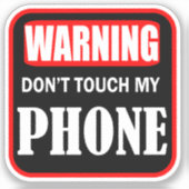 電話をtouchしない シール (正面)