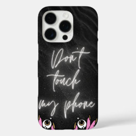 電話をTouchしない – 黒い美的な電話ケース iPhone 16 Proケース