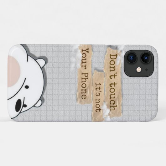 電話をtouchしない Case-Mate iPhoneケース (裏面(横))