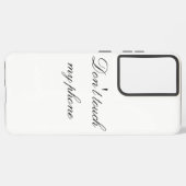 電話をTouchしない Samsung Galaxyケース (裏面横)