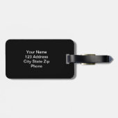 電話アプおもしろいリアイ頭が切れるコン付き荷物タグ ラゲッジタグ (裏面横)