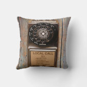 電話アンティークロータリー有料電話の堅牢 クッション (裏面)