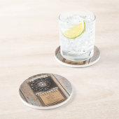 電話アンティークロータリー有料電話の堅牢 コースター (側面)