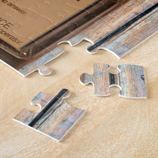 電話アンティークロータリー有料電話の堅牢 ジグソーパズル (側面)