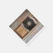 電話アンティークロータリー有料電話の堅牢 スタンダードカクテルナプキン (角)