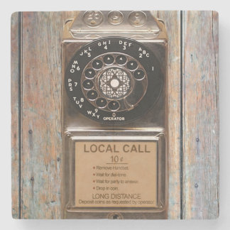 電話アンティークロータリー有料電話の堅牢 ストーンコースター